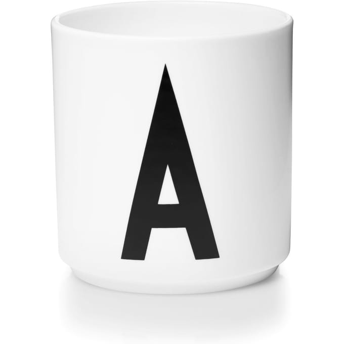 DESIGN LETTERS - Personal beker porselein  - A - wit