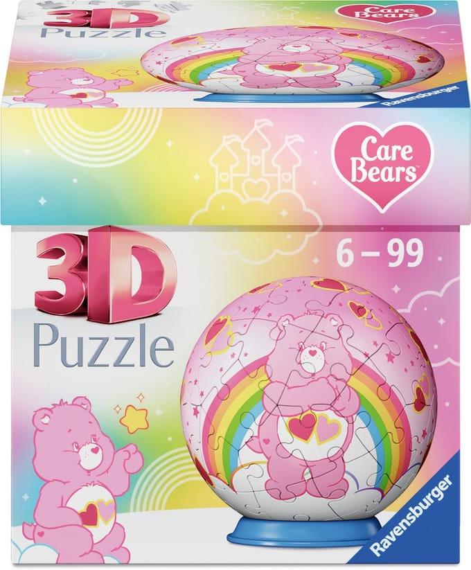 Ravensburger – Care Bears: Love-a-Lot Bear – 3D Puzzle-Ball – 55 Stukjes