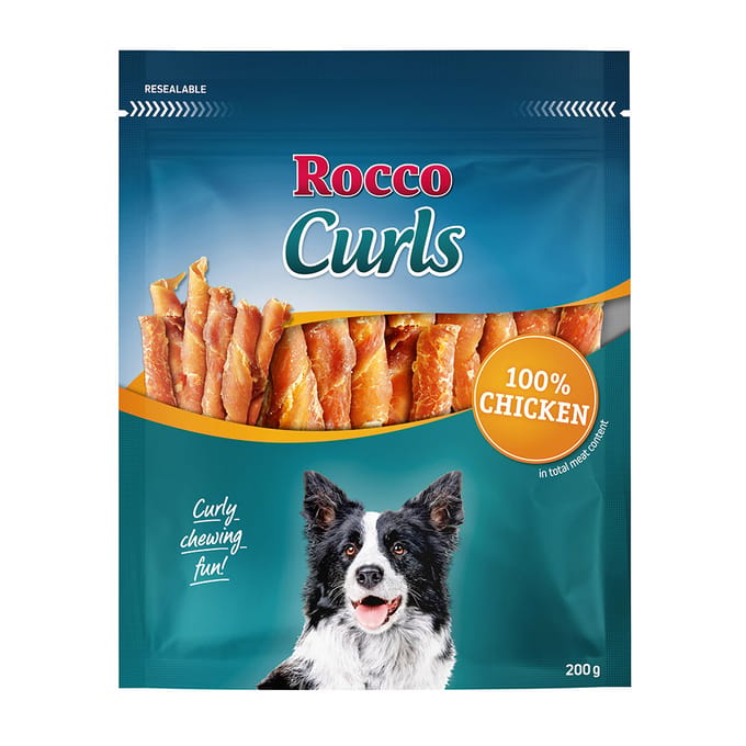 200g Rocco Curls Kip Hondensnacks