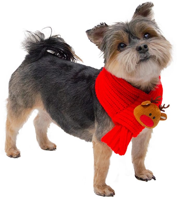 Jack and Vanilla kerstsjaal - rode sjaal voor de feestdagen - 45 cm