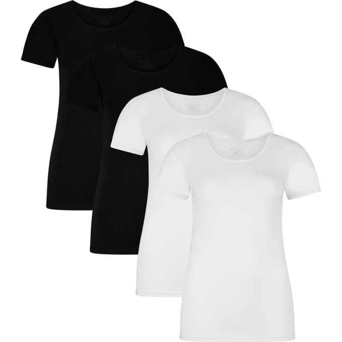Bamboo basics T-shirt KATE Verpakking van 4