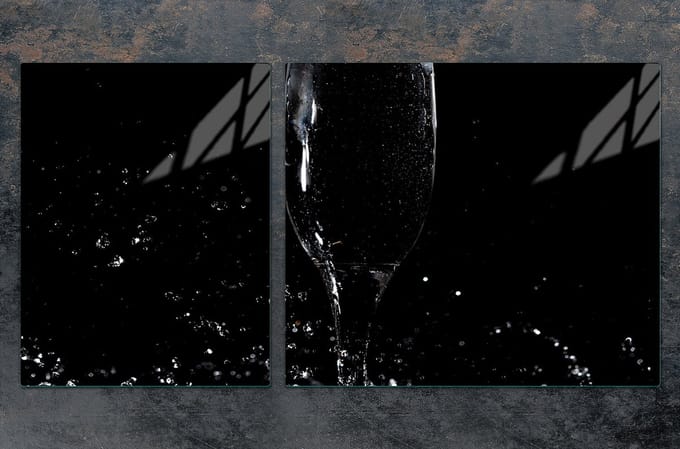 TMK ArtDeko - Wijn Serie - Snijplank - 100x52 cm - Gehard Glas