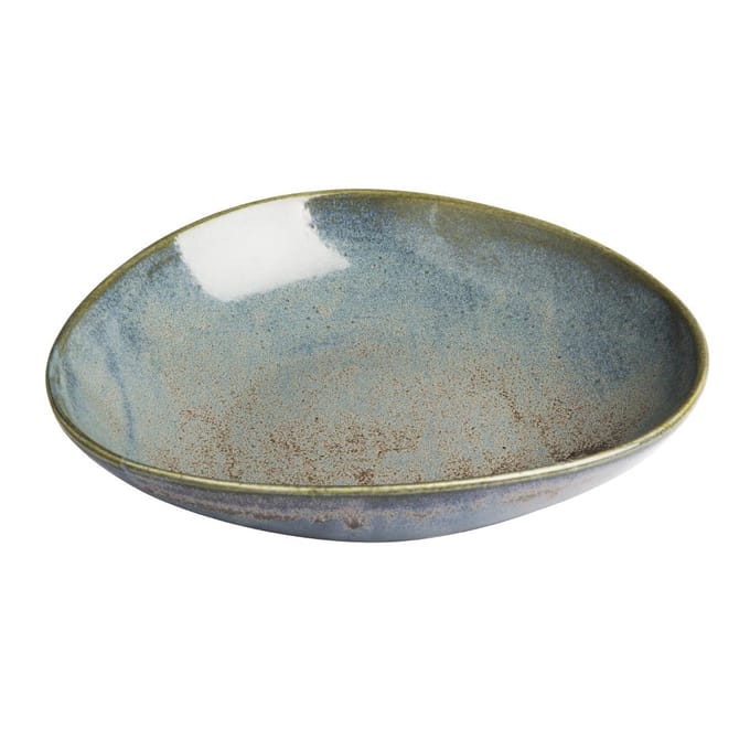 Olympia Ember Blauwe Driehoekige Kommen 245mm (4 Stuks)