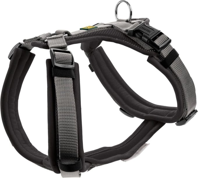Hunter Harnas Maldon Zwart&Grijs - Hondentuig - Xs 34-49 Cm