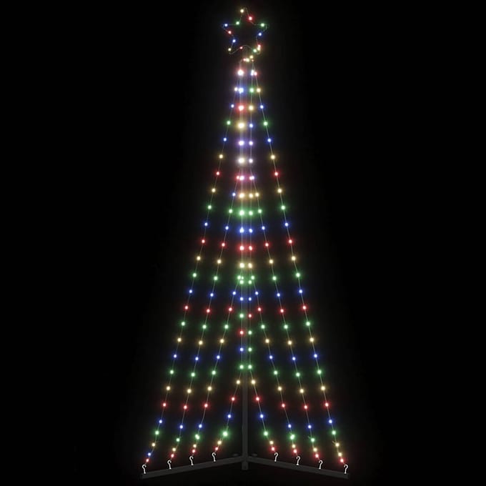vidaXL - LED-kerstboom - 339 - LEDs - kleurrijk - 187 - cm