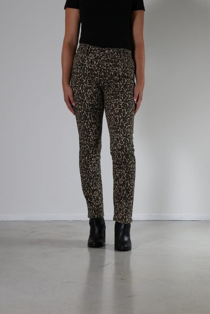 New Star - Broek Alice bruin print dames L31 - maat 31