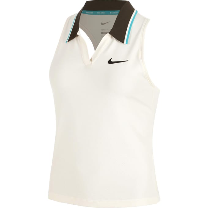 Nike Court Dri-FIT Slam Tanktop Dames-Crème,Bruin