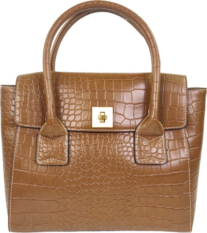 Qischa® - Handtas/crossbody dames  - noisette/bruin - 100% recycled - vegan