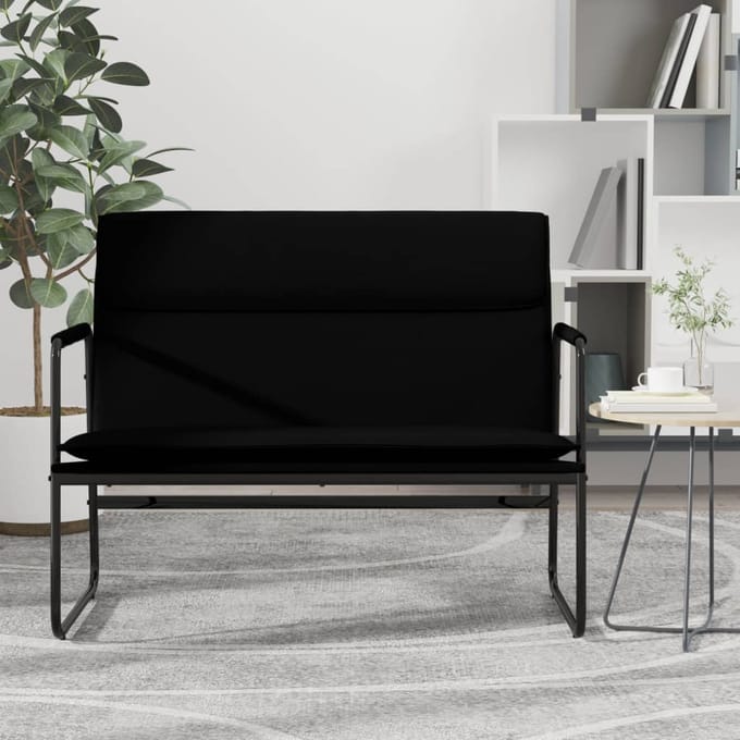 vidaXL - Bankje - 100x64x80 - cm - kunstleer - zwart