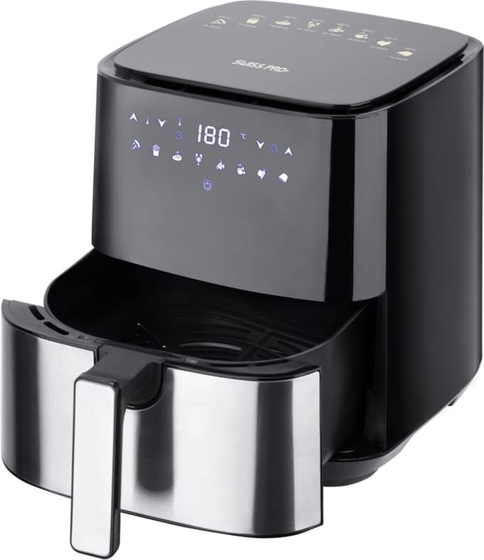 Swiss Pro+ SP-AF1450 - Heteluchtfriteuse Digitaal - 5L - Touchscreen - Zwart