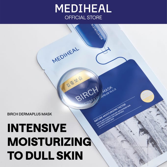 Mediheal Birch Dermaplus Mask 10 stuks+ WILLEKEURIG CADEAU white