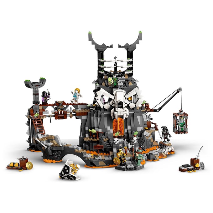 LEGO 71722 NINJAGO Skull Sorcerer‘s Kerkers 2-in-1 Bouwset en BordSpel met Poppetjes voor Kinderen van 9 Jaar en Ouder