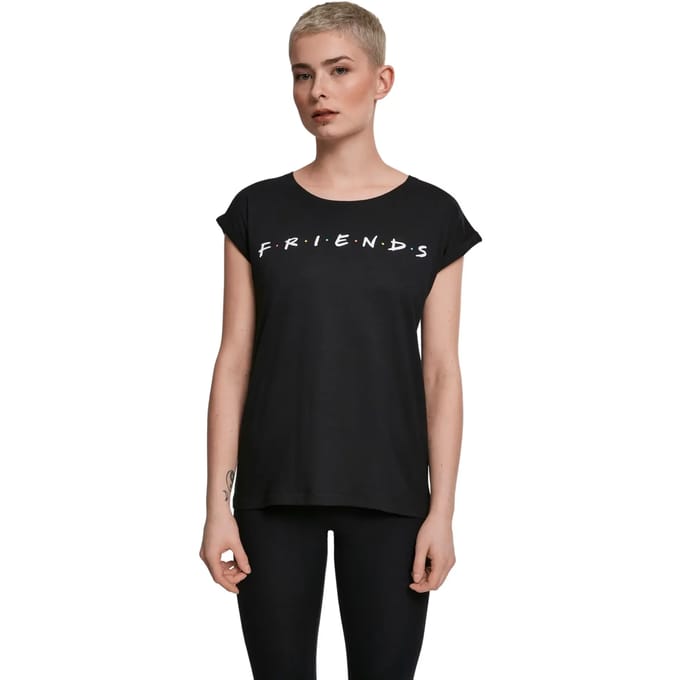 Merchcode Friends - Friends Logo Dames T-shirt - 3XL - Zwart