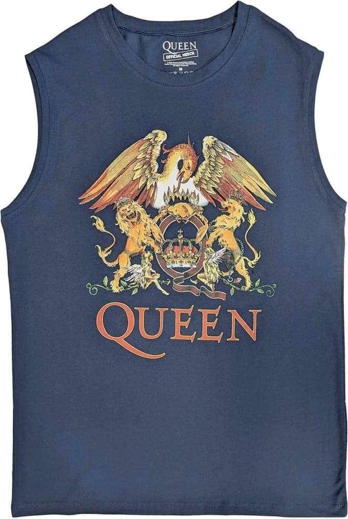 Queen - Classic Crest Tanktop - M - Blauw