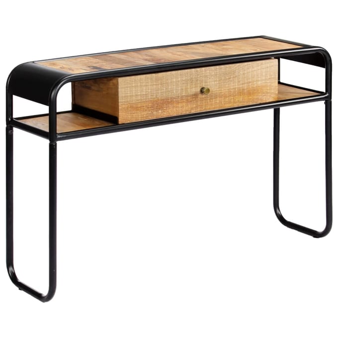 vidaXL - Wandtafel - 118x30x75 - cm - massief - mangohout