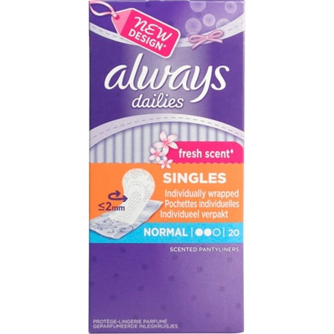 Always Dailies Fresh Scent inlegkruisjes 20s
