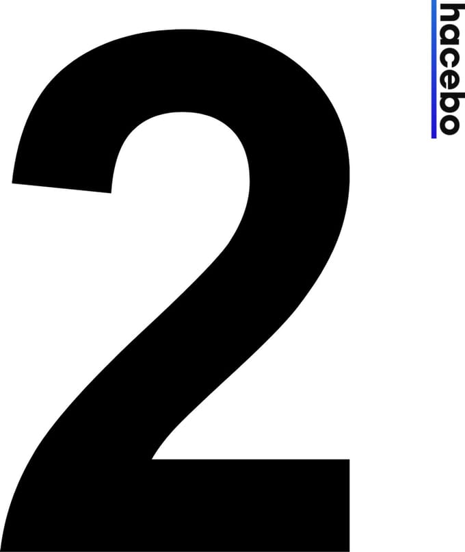 Cijfer Sticker - Zwart - 10CM - Container sticker - 3 Stuks - 2