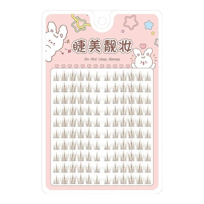 Mode faux cils Simulation naturelle fée vison Extension de cils bricolage maquillage des yeux cils individuels segmentés white