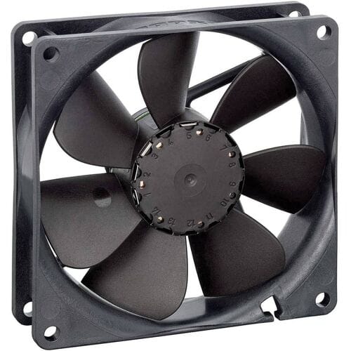 EBM Papst 3412NHH Axiaalventilator 12 V/DC 100 m³/h (l x b x h) 92 x 92 x 25.4 mm