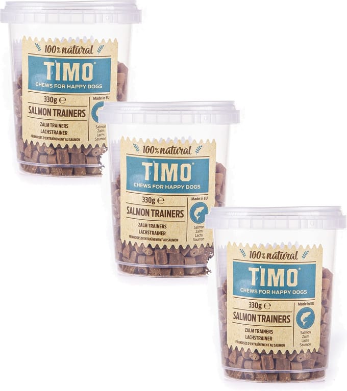 Timo Trainers Zalm - Hondensnacks - 3 x 330 g Voordeelemmer