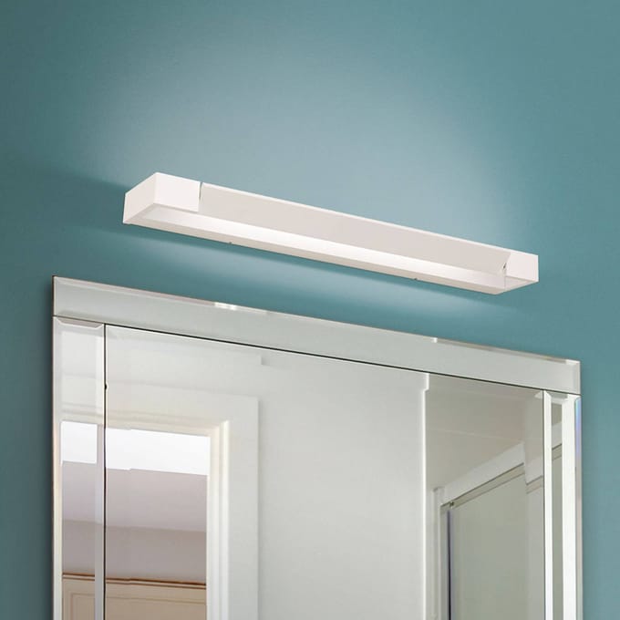 ORION LED spiegellamp Marilyn, wit, gezwenkt 60 cm