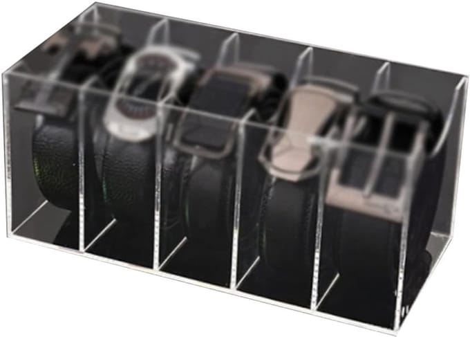 Riem Opbergdoos - Accessoire Organizer - Garderobe Ordenen - 357 Vakken Acryl - 5 Compartimenten - Transparant