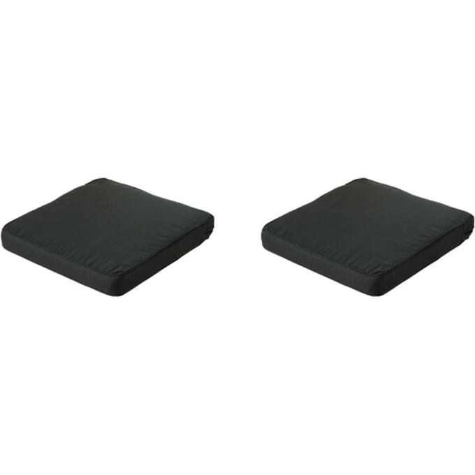 Madison - Lounge Profi-Line Zitkussen Rib black - Ca. 60x60 cm - Set van 2