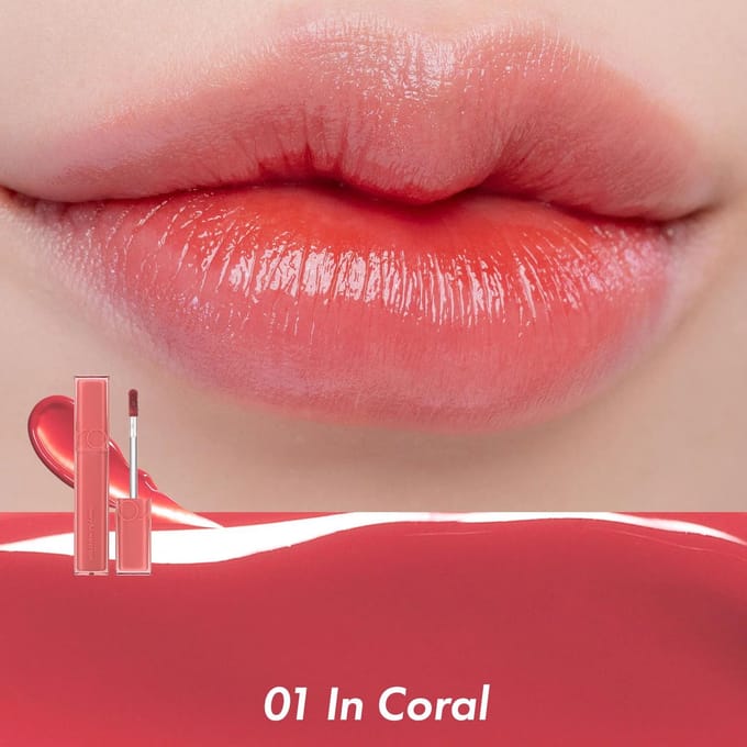 Rom&nd Rom&amp;nd Dewy Ful Water Tint 01 In Coral 5 g