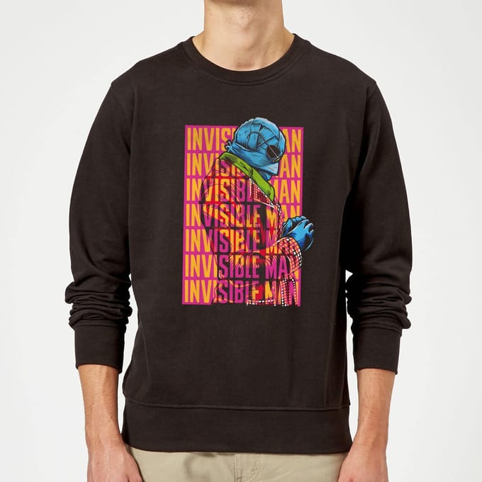 Universal Monsters Invisible Man Retro Trui - Zwart - M