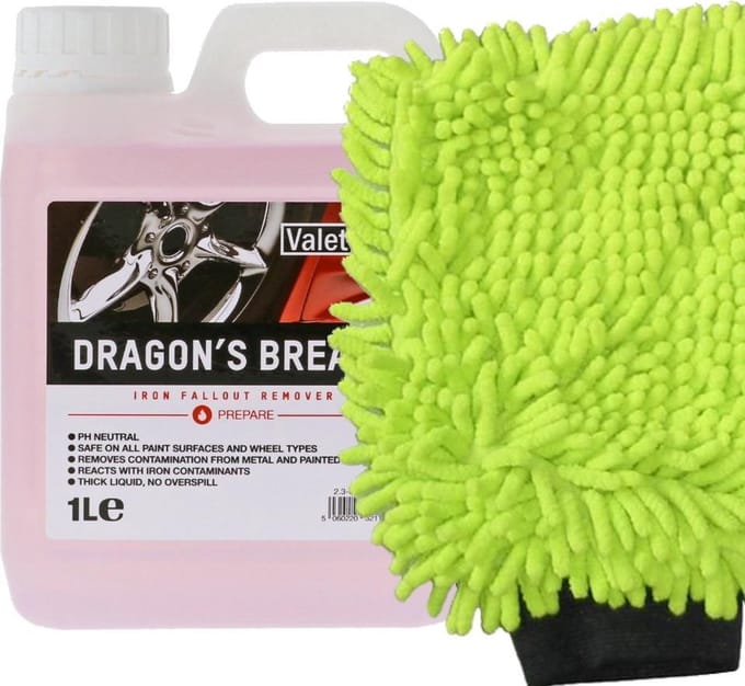 Valet Pro - Dragon's Breath - velgenreiniger met kleurindicator - 1L + WashMitt
