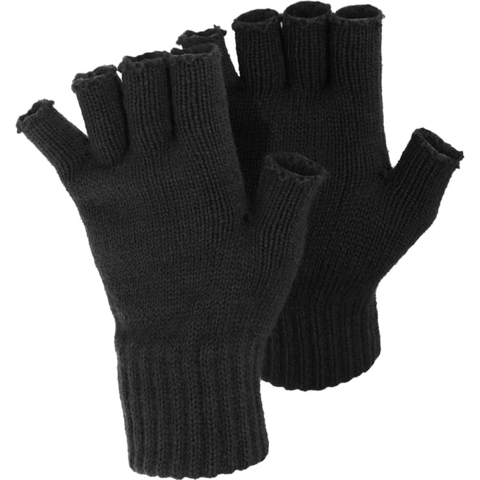 Floso Dames/vrouwen Winterfingerless Gloves (Zwart)