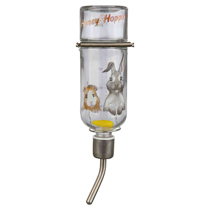 Trixie Honey & Hopper glazen drinker - 250ml Kooi accessoires