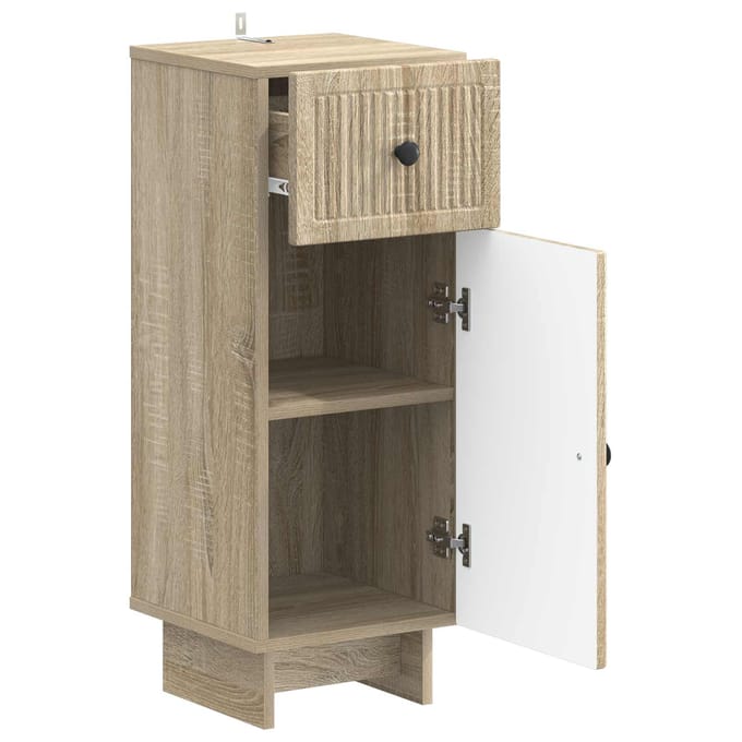 vidaXL - Badkamer - Opbergkast - EDE - Sonoma - Eiken - 30 - x - 31 - x - 80 - cm