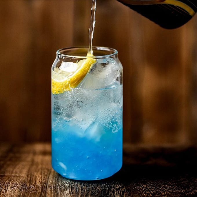 Creatief Glas in Vorm van Colablik Sap Melk Vruchtenthee Glas Bierglas Waterglas Koud Drankglas gray