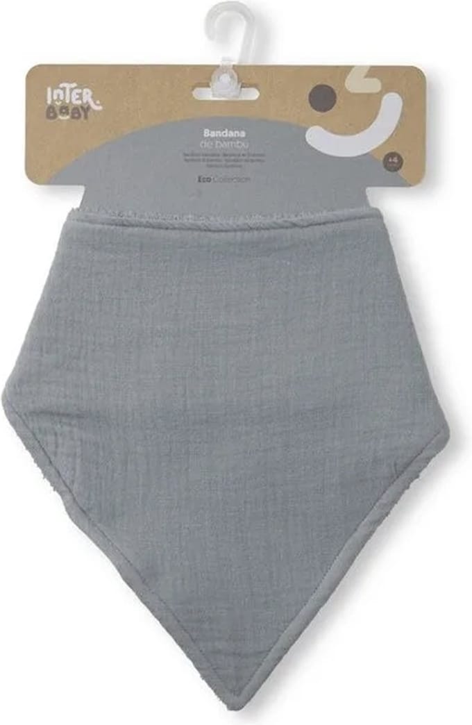 Zeverslab - met fleece - bandana - kwijlslab - slabber - grijs