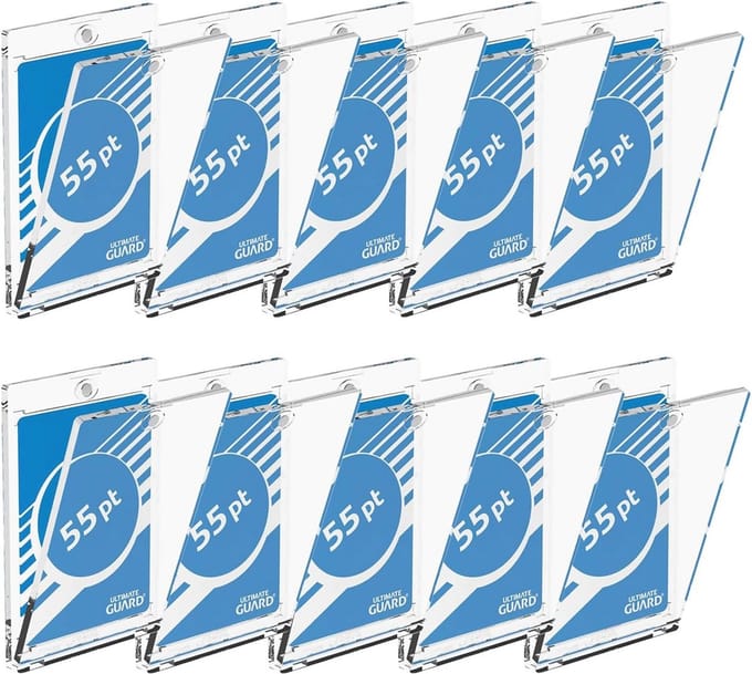Magnetische kaarthoes voor verzamelkaarten - 55 pt dikte - transparant