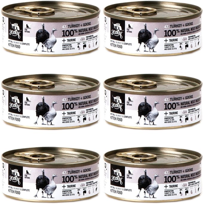 3coty Serie - Katten natvoer - Indyk met Gęś - Voor Kittens