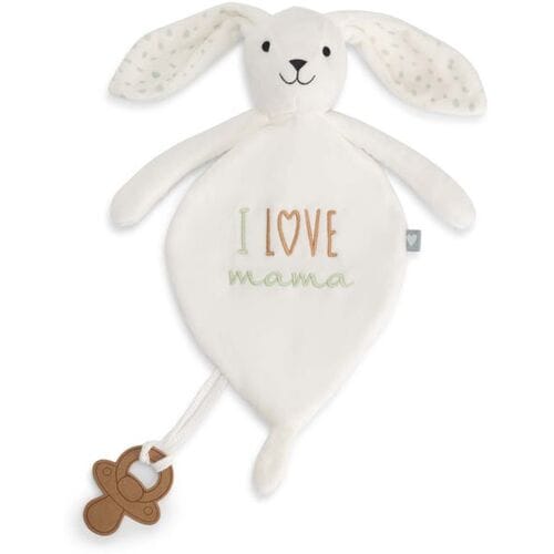 Prénatal knuffeldoekje I Love Mama White unisex