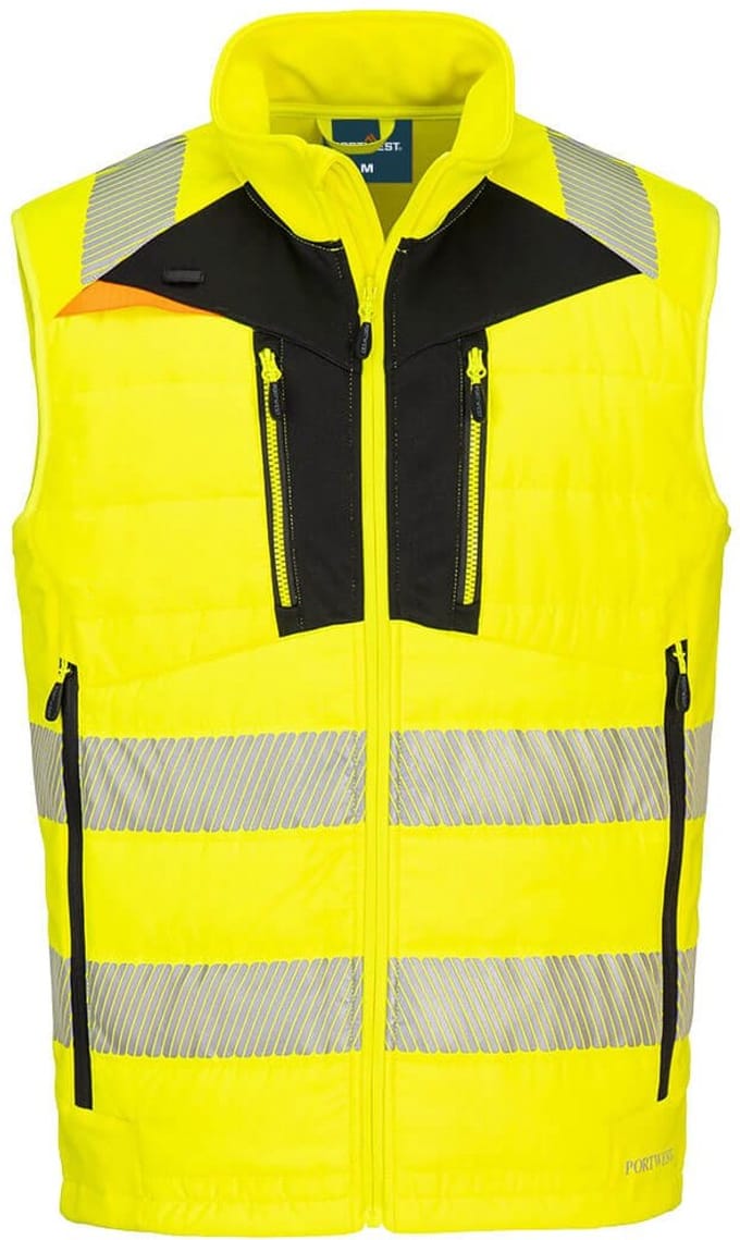 Portwest DX4 Hi-Vis Softshell Gilet DX479 - Geel/Zwart - XL