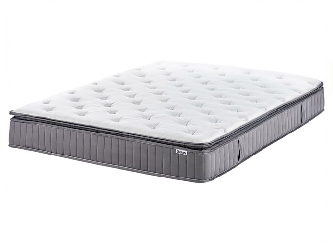 PLEASANT - Pocketveringmatras hard - Wit - 160 x 200 cm - Traagschuim