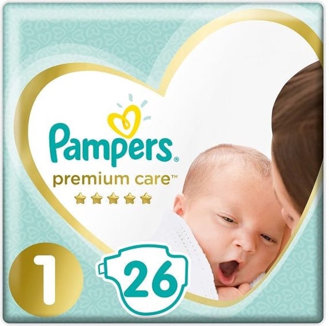 Pampers Premium Care Luiers Maat 1 (2-5kg) 26 stuks