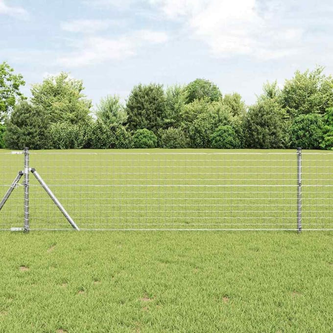vidaXL - Euro - Hek - 0,4 - x - 50 - m - PVC-gelaagd - ijzer
