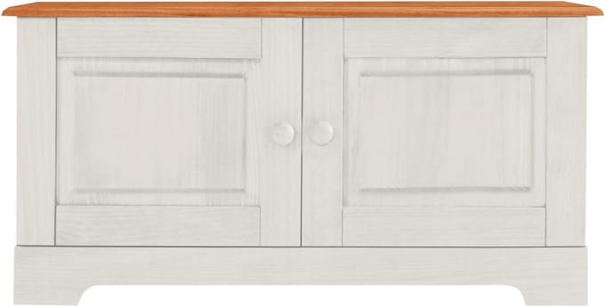 Lisa-Bank - 2-deurs - Wit Grenen