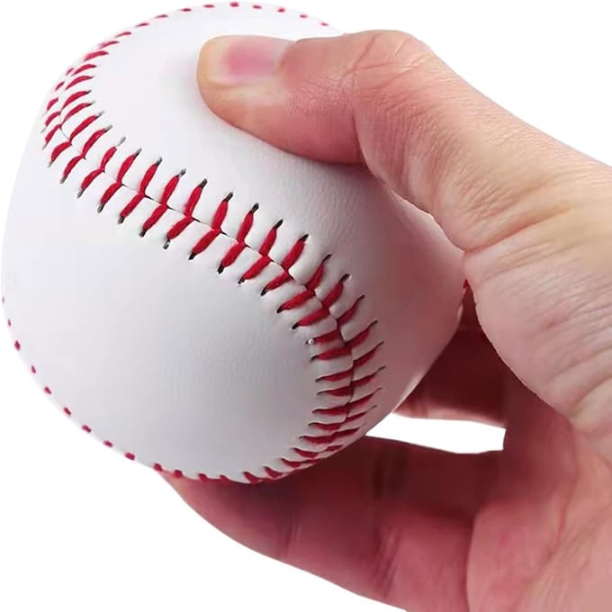 Set van 2 PU Softball voor Training - Zachte Cowhide Leer Baseballs voor Sportgebruik