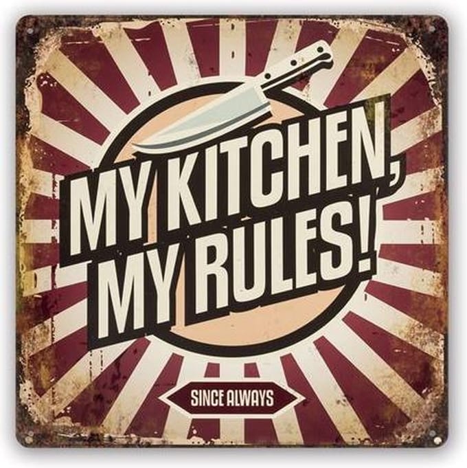 Zep Wall Art My Kitchen LL695 30x30 cm