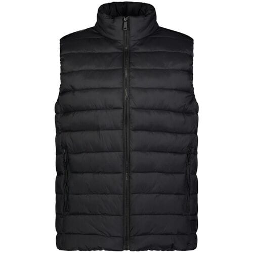 Roy Robson Body-Warmer Solid Color High Zip Closure Zwart / male