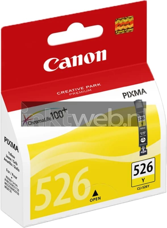Canon CLI-526Y - Inktcartridge - Origineel - Standaard capaciteit - Geel