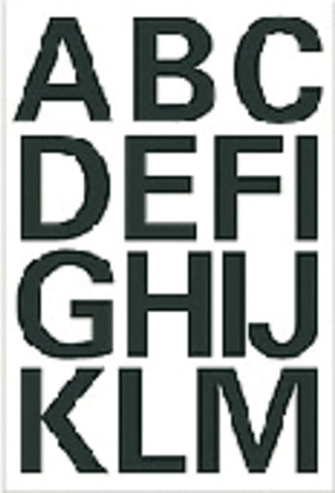 Etiket herma 4167 25mm letters a-z zwart | 10 stuks