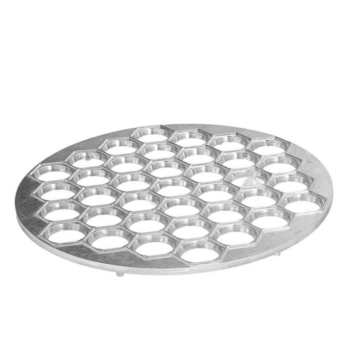 Dumpling Maker Aluminium Dumplingvorm Wonton Gebak Koekjes Deegpers Keukengereedschap L white