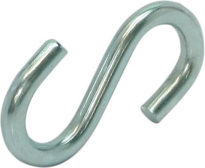 S-haak gegalvaniseerd 3 x 25mm, verpakking 10 stuks